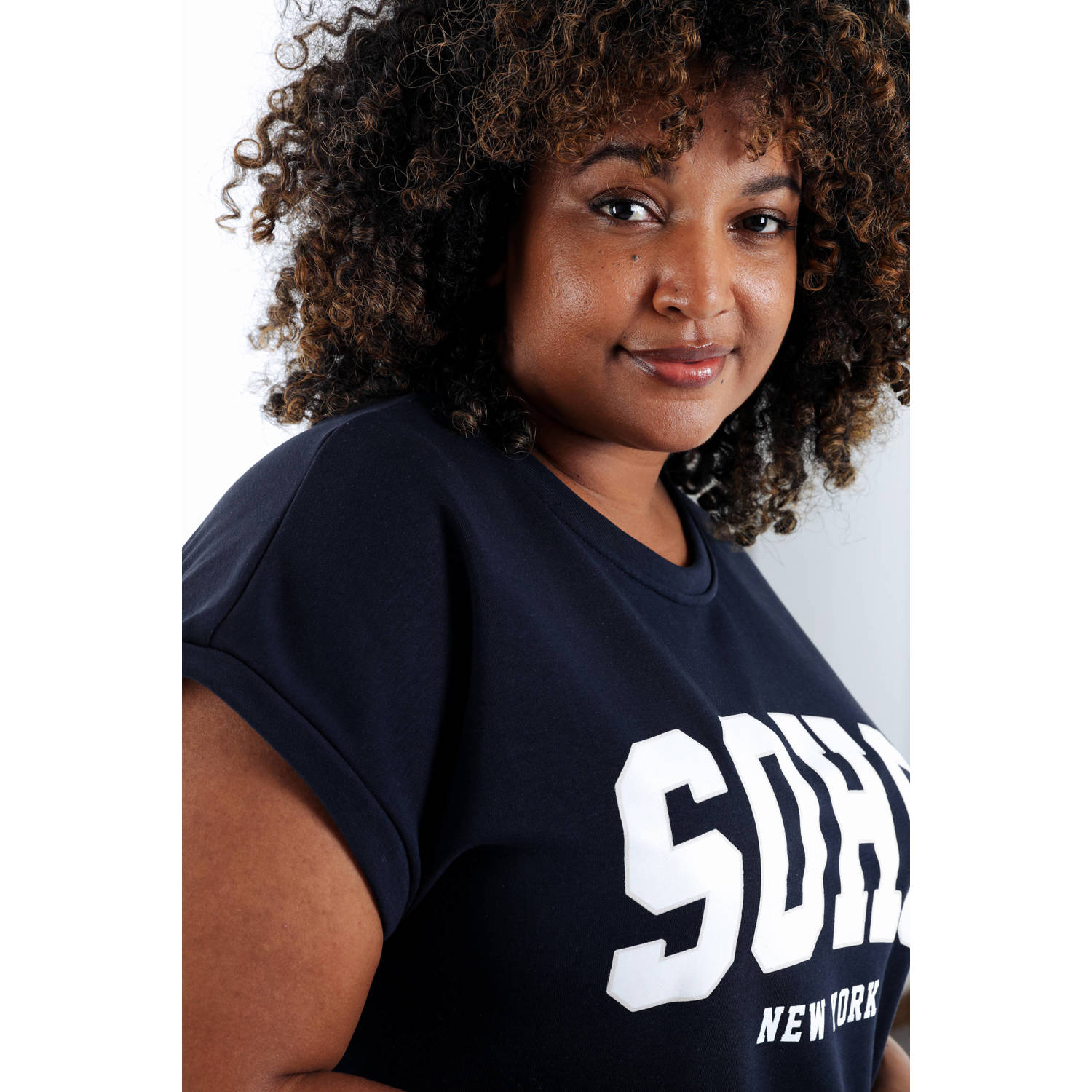 Paprika sweatjurk donkerblauw