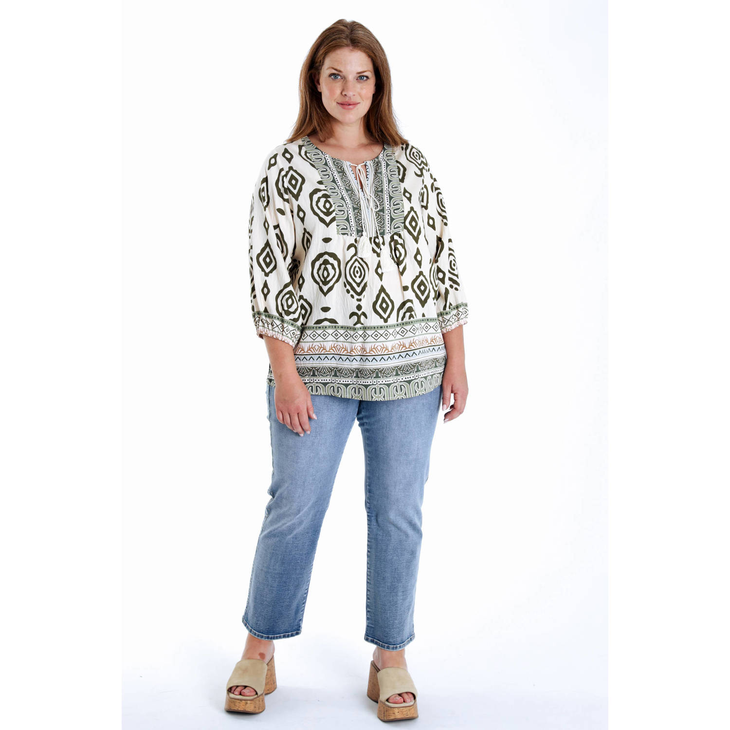 Paprika blousetop kaki