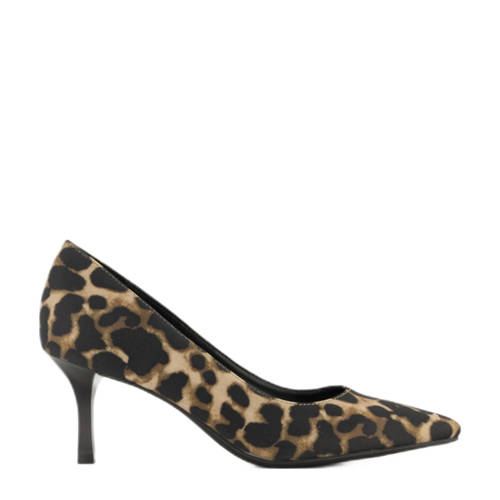 Graceland pumps met panterprint beige/zwart afbeelding