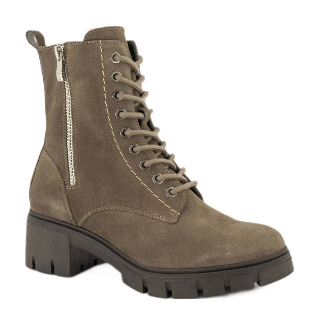 5th Avenue suède veterboots bruin wehkamp