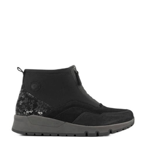 Medicus comfort suède enkelboots zwart afbeelding