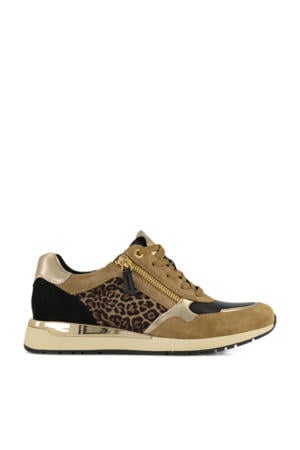 comfort sneakers bruin/zwart/panter
