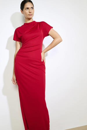 maxi jurk rood