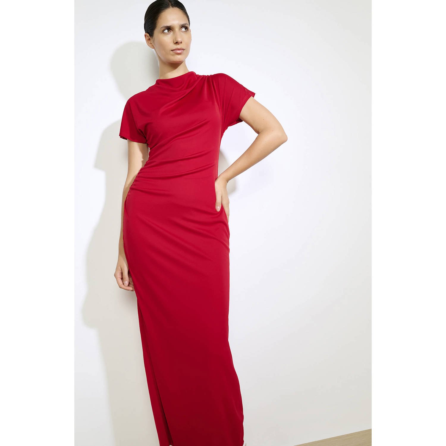 LOLALIZA maxi jurk rood