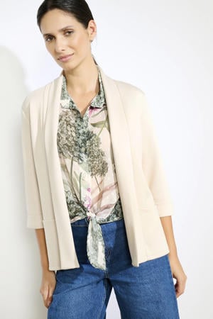 cropped blazer beige