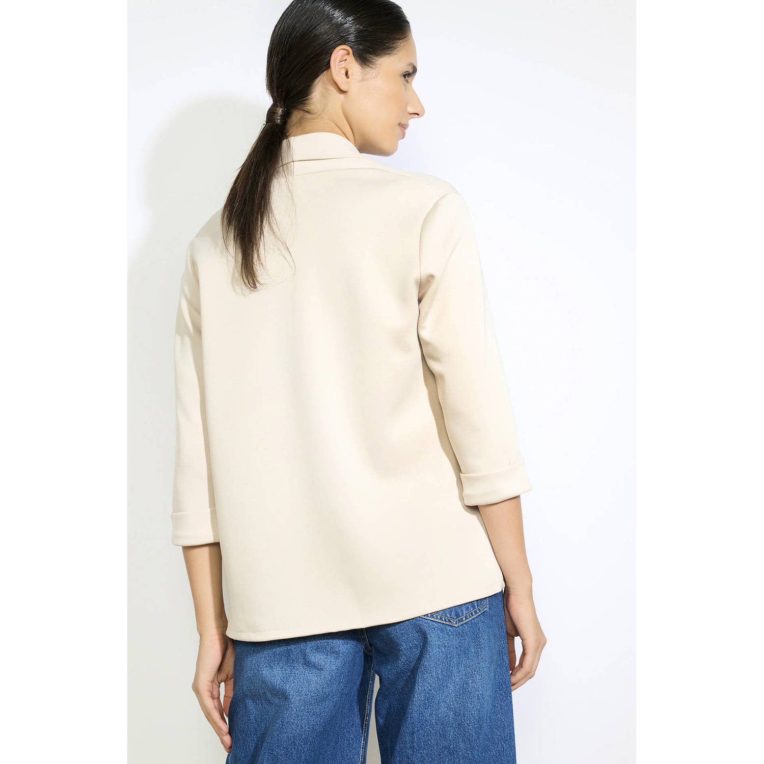 LOLALIZA cropped blazer beige