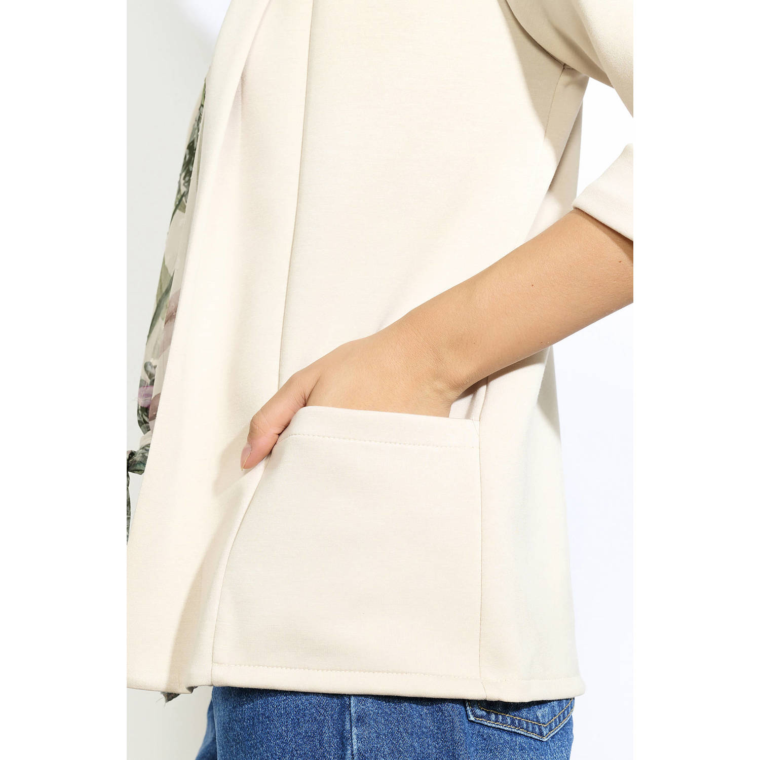 LOLALIZA cropped blazer beige