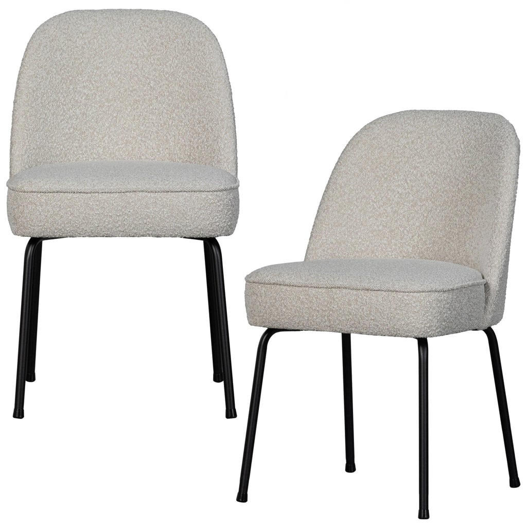WOOOD WOOOD Vogue Eetkamerstoelen - Velvet - Brass - Set van 2
