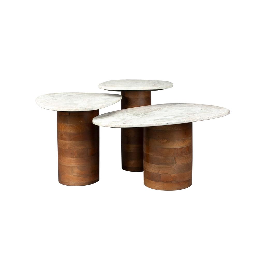 Dutchbone bijzettafel (set van 3) Suki