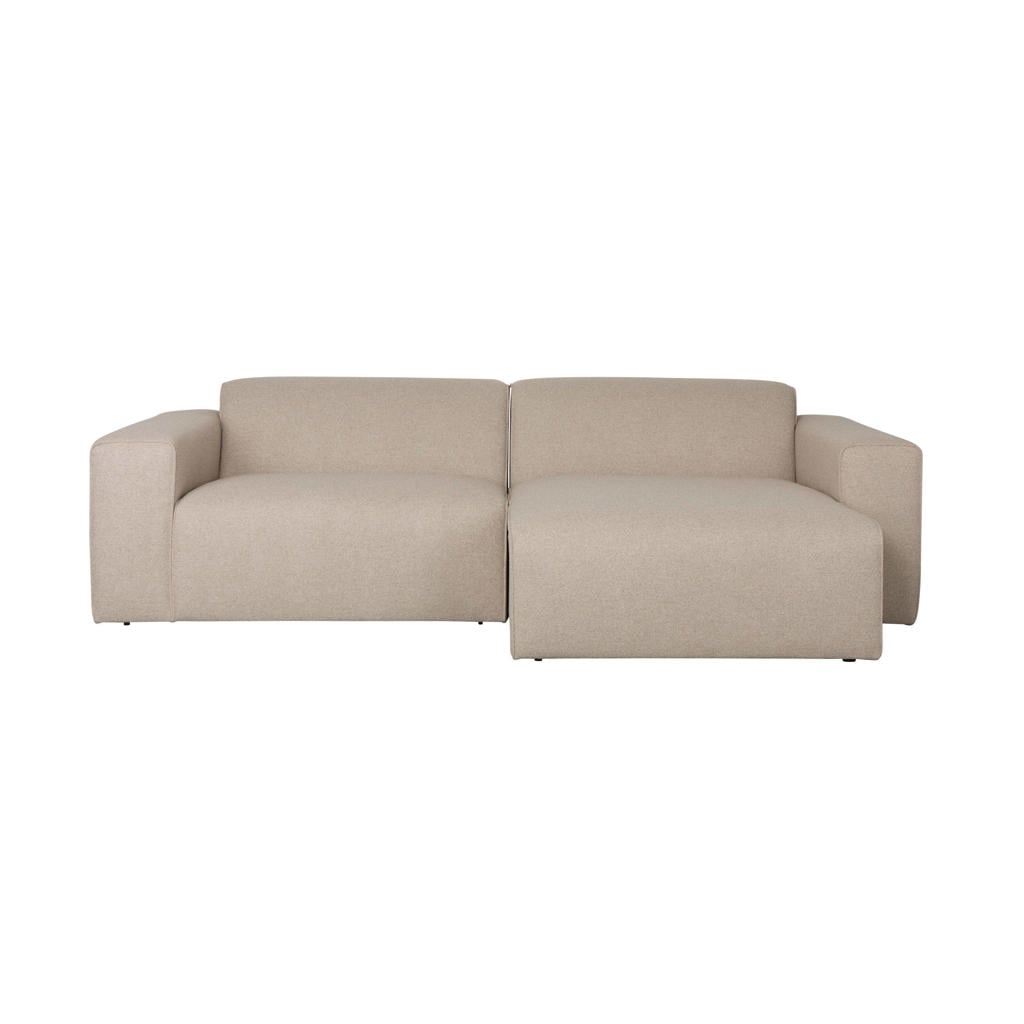 Zuiver hoekbank rechts Sofa Milka - cappuccino