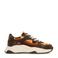 Sacha chunky sneakers met ponyhair en koeienprint bruin
