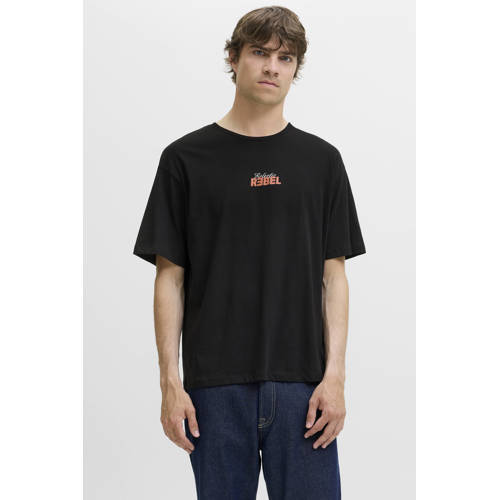 JJ REBEL relaxed T-shirt zwart afbeelding