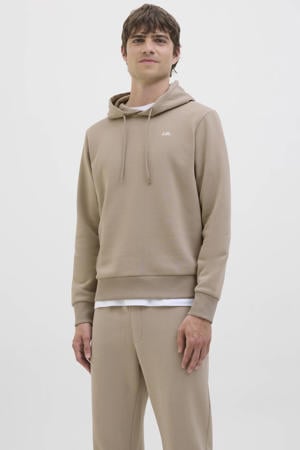 Regular fit hoodie beige