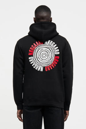 hoodie met backprint zwart