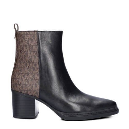 Michael Kors Lex Bootie leren enkellaarzen zwart/bruin afbeelding