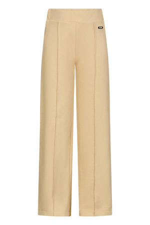 wide leg casual broek beige