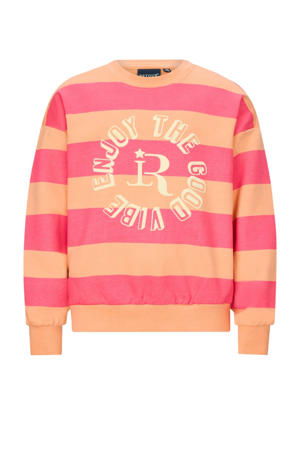 gestreepte sweater roze