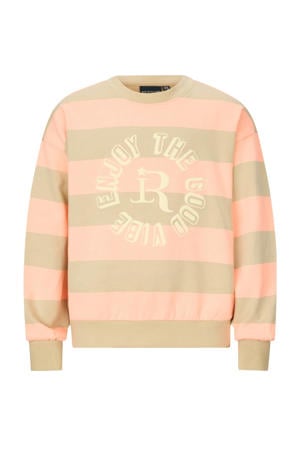 gestreepte sweater oranje
