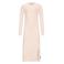 Retour Jeans maxi jurk rib gebreid beige