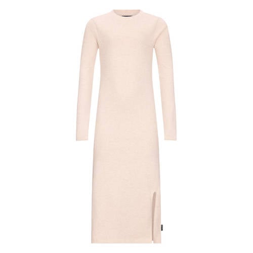 Retour Jeans maxi jurk rib gebreid beige afbeelding