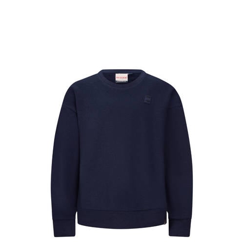 Retour Jeans sweater met backprint donkerblauw afbeelding