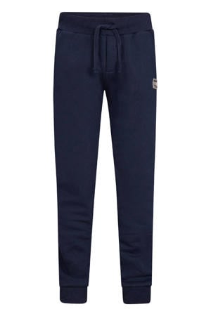 straight joggingbroek donkerblauw