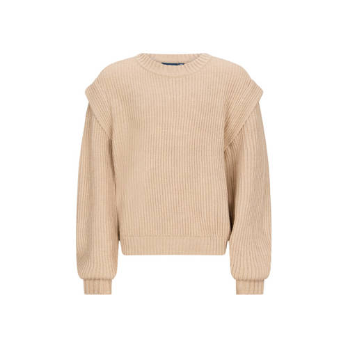 Retour Jeans trui beige grof gebreid afbeelding
