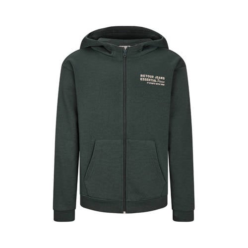Retour Jeans sweatvest groen afbeelding