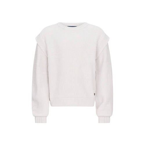 Retour Jeans trui grijs grof gebreid afbeelding