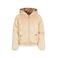 Retour Jeans reversible imitatiebont winterjas lichtgoud/bruin