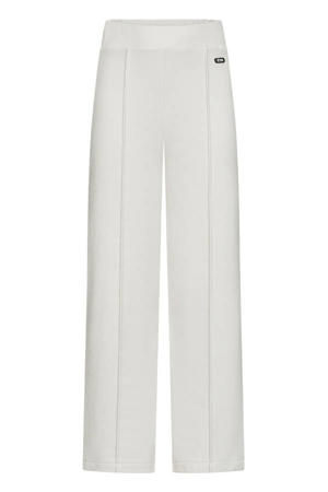 wide leg casual broek lichtgrijs