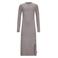 Retour Jeans maxi jurk rib gebreid grijs