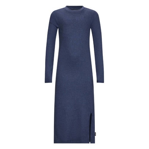 Retour Jeans maxi jurk rib gebreid donkerblauw afbeelding