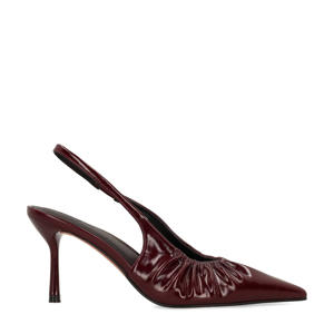 slingback pumps donkerrood