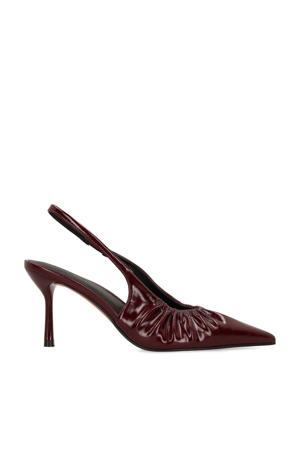 slingback pumps donkerrood