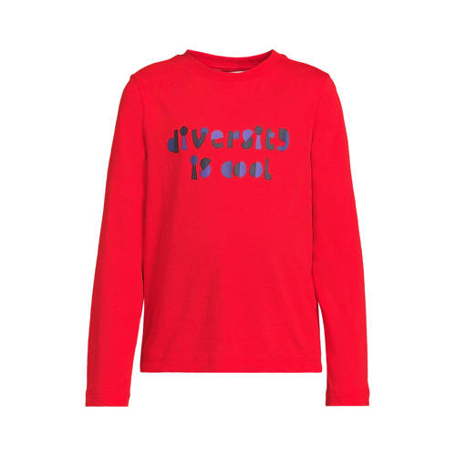anytime longsleeve met printopdruk rood afbeelding