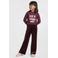 Anytime longsleeve met printopdruk bordeauxrood
