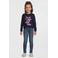 Anytime longsleeve met printopdruk donkerblauw