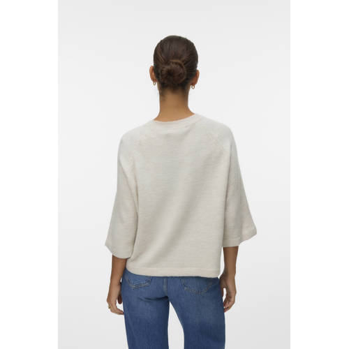 VERO MODA gebreide trui lichtgrijs afbeelding