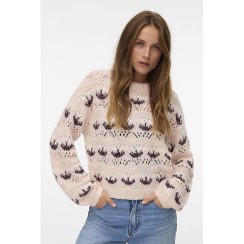 VERO MODA gebreide trui roze afbeelding