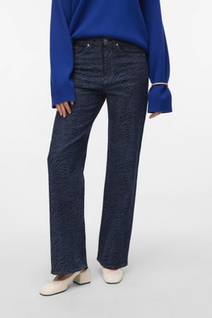 high waist wide leg jeans medium blue denim