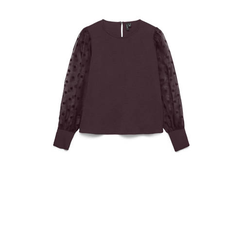 VERO MODA top donkerrood afbeelding