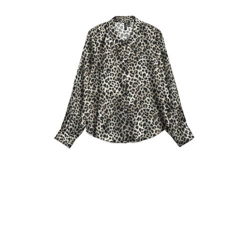 VERO MODA blouse met panterprint grijs afbeelding