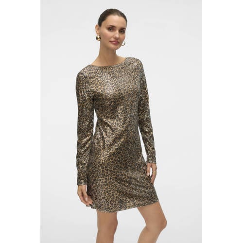 VERO MODA midi jurk bruin afbeelding