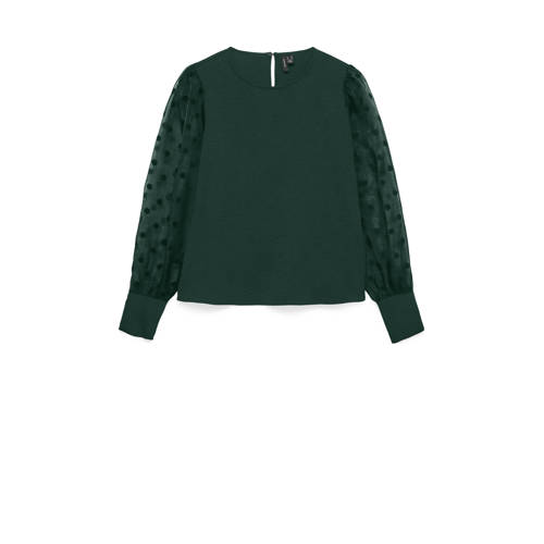 VERO MODA top donkergroen afbeelding