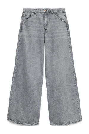 wide leg jeans grey denim
