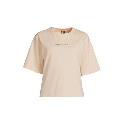 VERO MODA T-shirt beige afbeelding