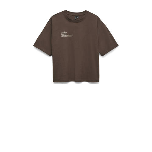 VERO MODA T-shirt donkerbruin afbeelding