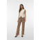 VERO MODA high waist wide leg jeans met panterprint bruin