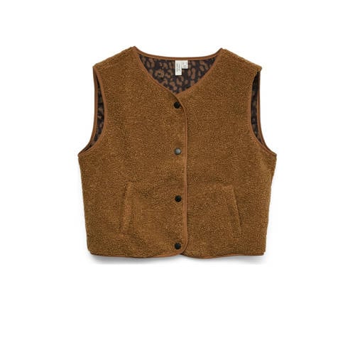 VERO MODA teddy gilet bruin afbeelding